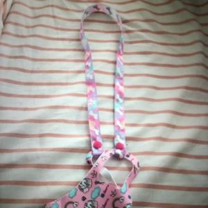 Unicorn face mask lanyard